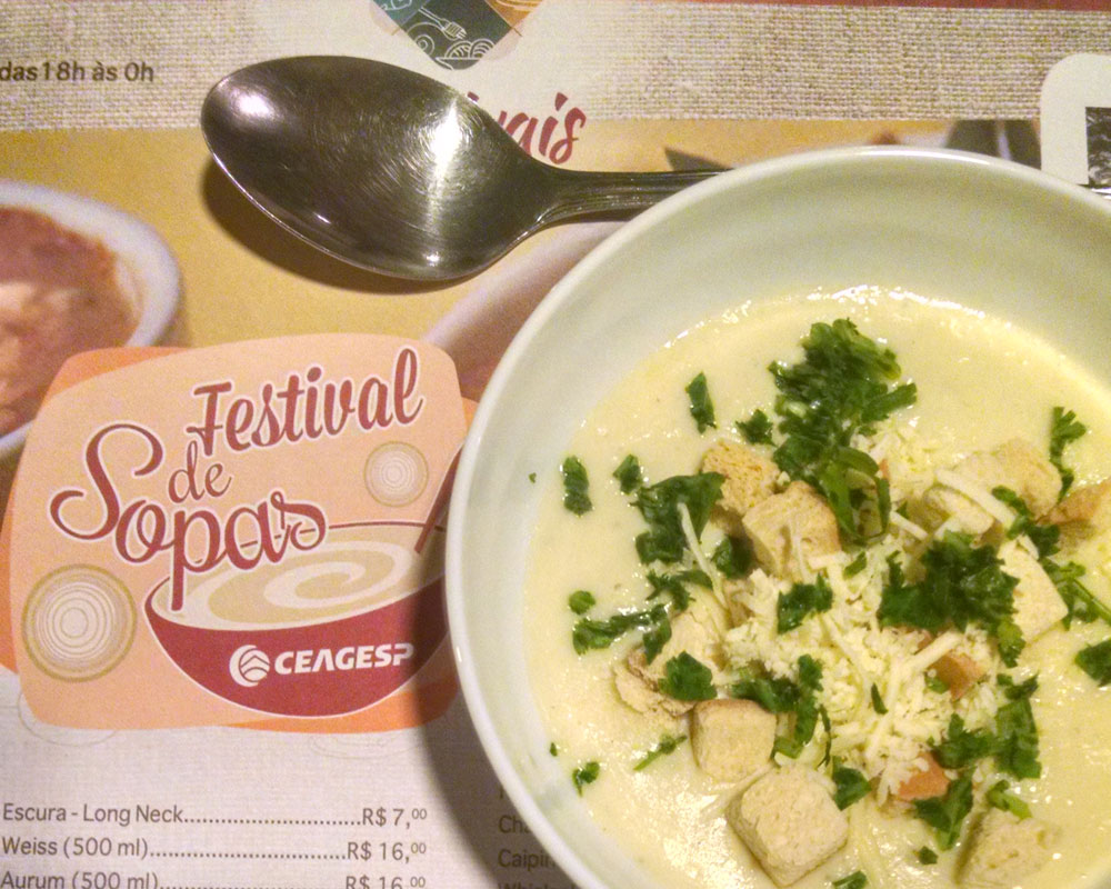 Sopa de Couve-flor com Roquefort - Festival de Sopas CEAGESP